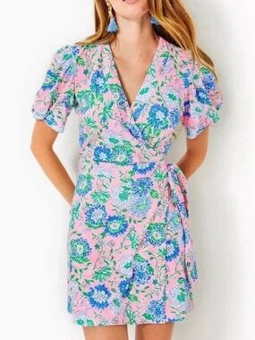 NWT Lilly Pulitzer Sailynn Romper Conch Shell Pink Rumor Has It Women Size XS